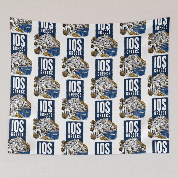 Item preview, Ios Greece Vintage Travel Poster designed and sold by TravelersGems.
