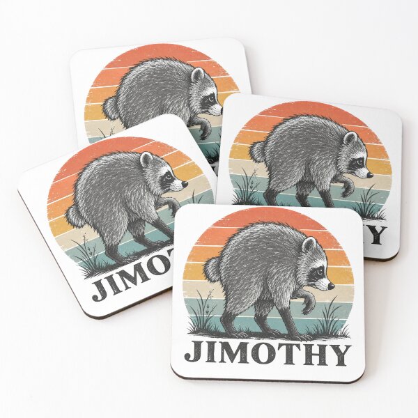 Item preview, Retro VINTAGE Viral Raccoon Meme Jimothy designed and sold by My Kozy Shoppe.