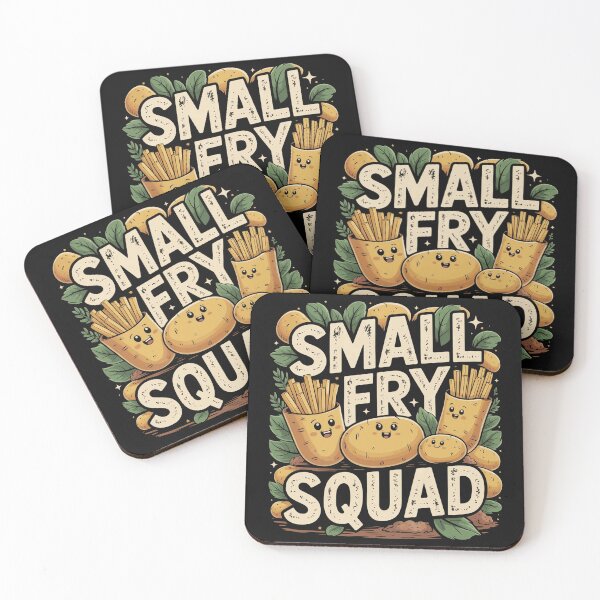 Item preview, Small Fry Squad Cute French Fries and Potato Friends Food Pun Cartoon designed and sold by LyleDenholm.