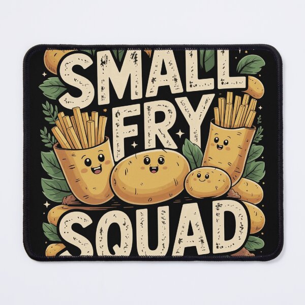 Item preview, Small Fry Squad Cute French Fries and Potato Friends Food Pun Cartoon designed and sold by LyleDenholm.
