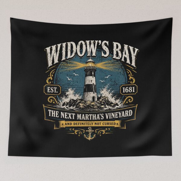 Item preview, Widow's Bay Est 1681 - Vintage Lighthouse Nautical Graphic designed and sold by PerenoMislun.