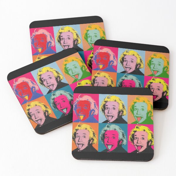 Item preview, Albert Einstein Pop Art Warhol Style – Colorful Retro Portrait, Modern Wall Art, Vintage Pop Culture Design- Plushiworld™ designed and sold by PLUSHIWORLDtm.