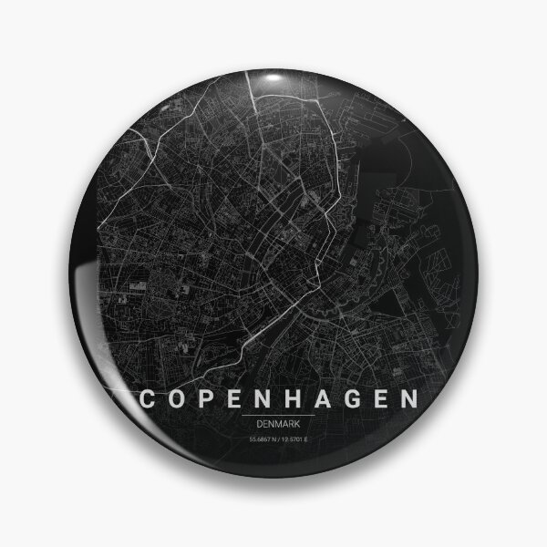 Item preview, Copenhagen Map Print | Minimalist Noir City Map | Copenhagen Wall Art Poster designed and sold by Lovely Maps.