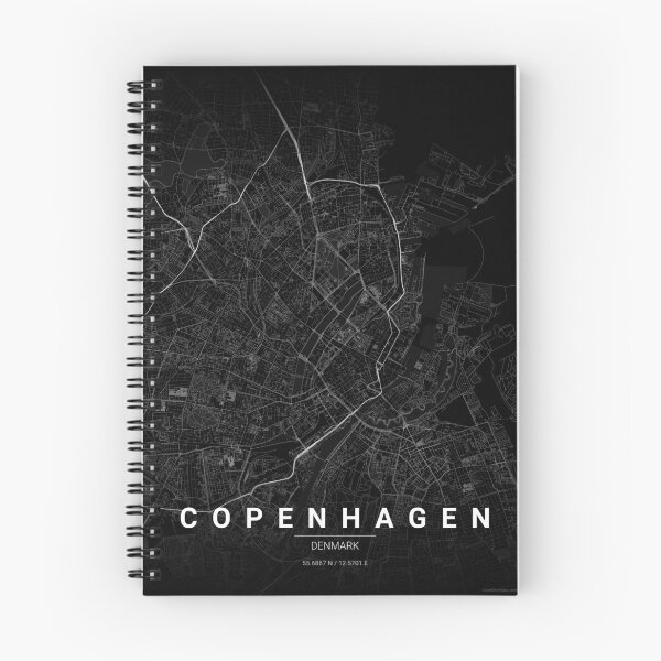 Item preview, Copenhagen Map Print | Minimalist Noir City Map | Copenhagen Wall Art Poster designed and sold by Lovely Maps.