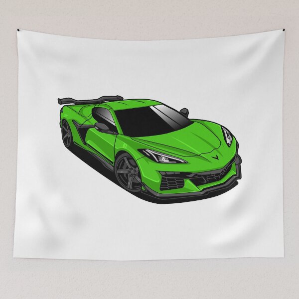 Item preview, Chevrolet Corvette Z06 green designed and sold by vektoranda.