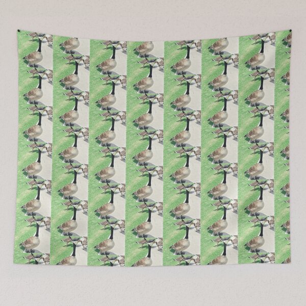 Item preview, Canada Geese Colored Pencil Art Print designed and sold by KaleChub.
