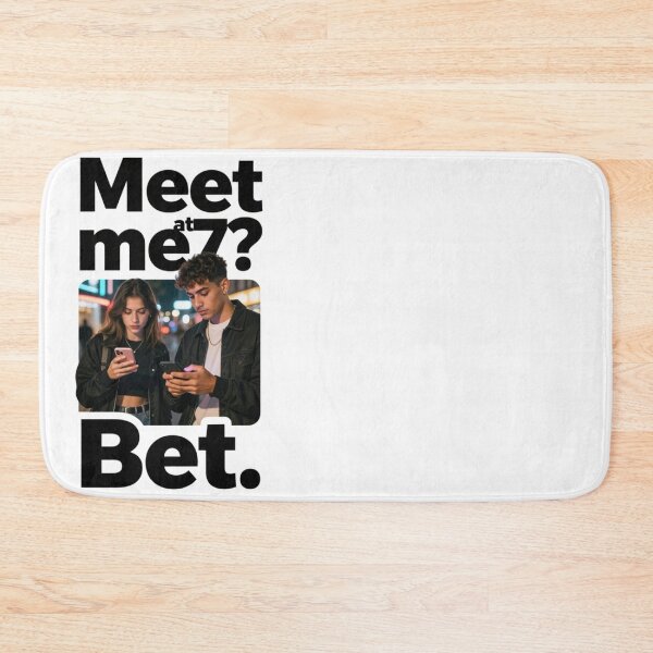 Item preview, meet me at 7 designed and sold by PrintYourStyle.