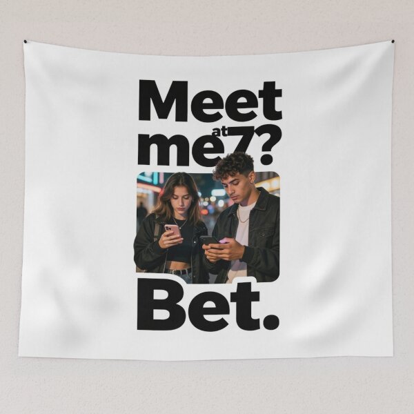 Item preview, meet me at 7 designed and sold by PrintYourStyle.