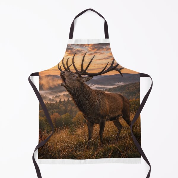 Item preview, Majestic Roaring Red Deer Stag During the Rut | Wildlife Nature Art designed and sold by JMDG Studio.
