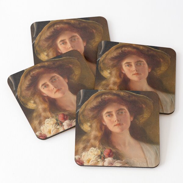 Item preview, Albert Lynch - Woman with Flowers designed and sold by tomorrowsart.