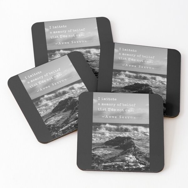 Item preview, Anne Sexton quote: I imitate a memory of belief that I do not own. designed and sold by artbleed.