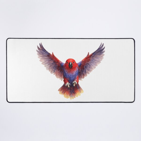 Item preview, Female Eclectus Parrot Landing — Watercolour Parrot Study designed and sold by Jaruart.