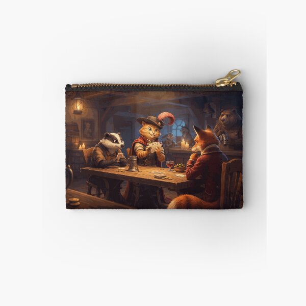 Item preview, Woodland Animal Friends Playing Cards in a Cozy Fantasy Tavern designed and sold by LyleDenholm.
