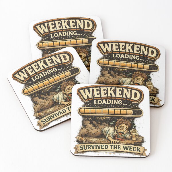 Item preview, Weekend Loading Survived The Week designed and sold by Mohamedeinoo.