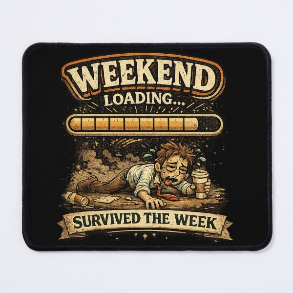 Item preview, Weekend Loading Survived The Week designed and sold by Mohamedeinoo.