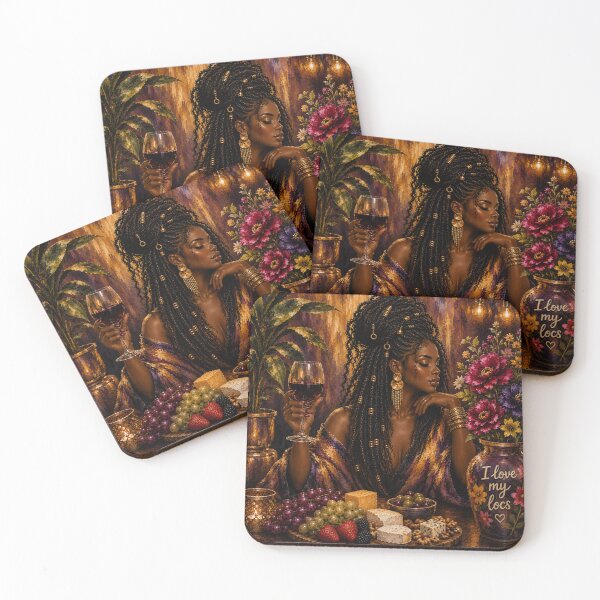 Item preview, Woman with locs in front of fruit snacks. designed and sold by RootedInLocs.