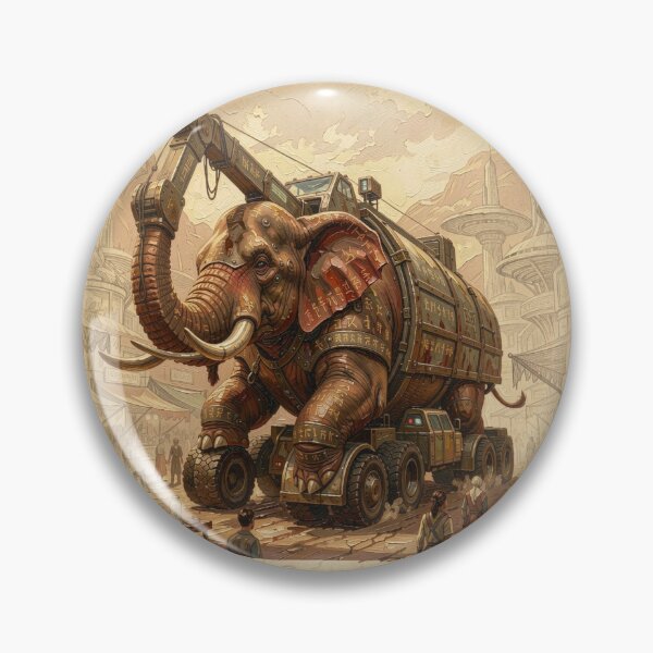 Artikelvorschau, Mechanical Elephant Truck – Surreal Fantasy Machine entworfen und verkauft von FotoworldEdel.