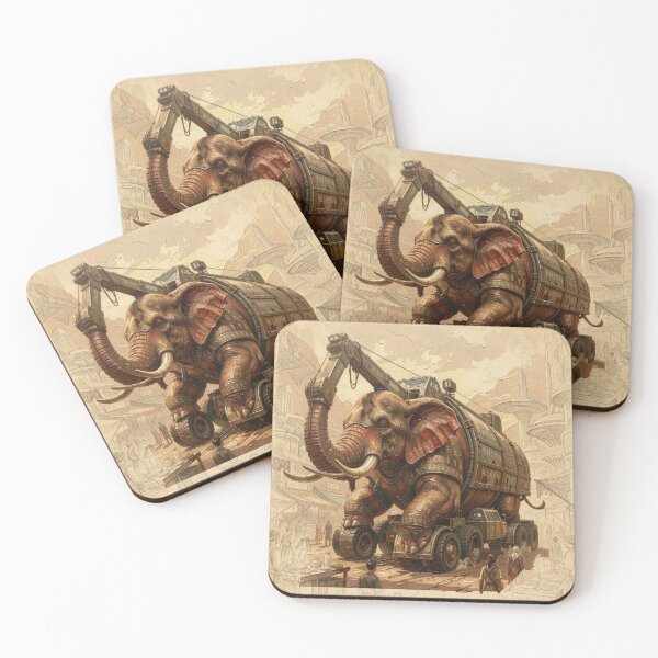 Item preview, Mechanical Elephant Truck – Surreal Fantasy Machine designed and sold by FotoworldEdel.
