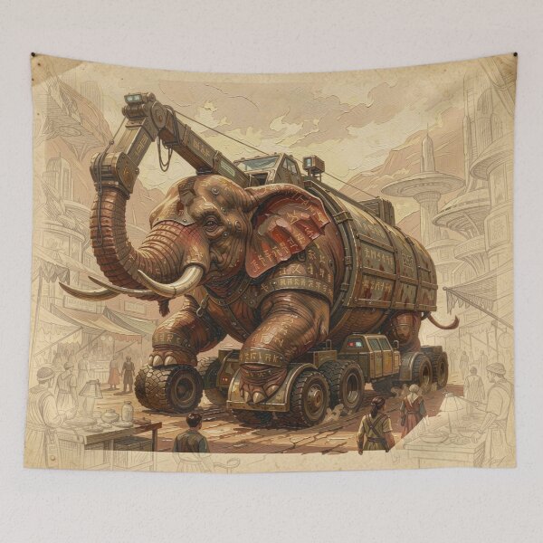 Item preview, Mechanical Elephant Truck – Surreal Fantasy Machine designed and sold by FotoworldEdel.