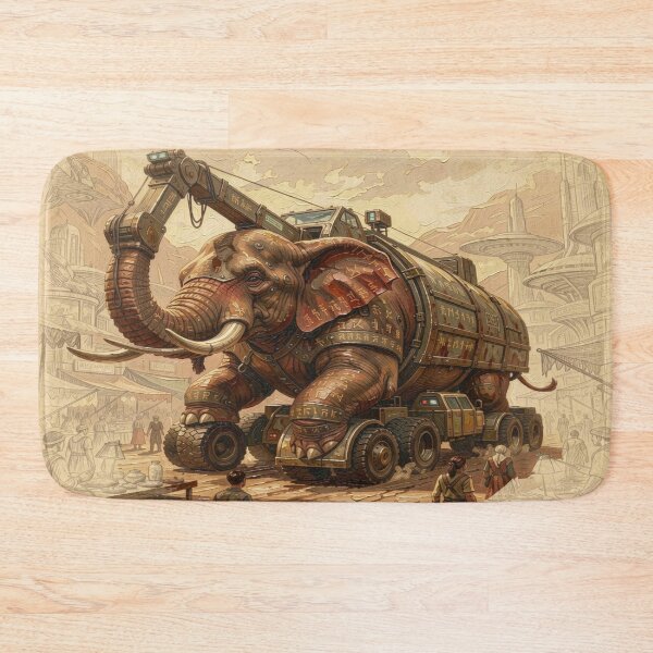 Item preview, Mechanical Elephant Truck – Surreal Fantasy Machine designed and sold by FotoworldEdel.