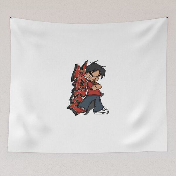 Item preview, Hayte Graffiti Character Red Urban Cartoon Mascot designed and sold by HytoneArt.