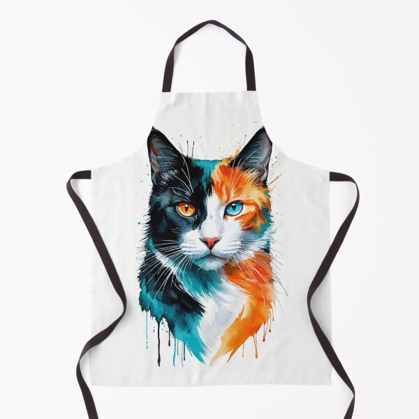 Item preview, Dual Soul Watercolor Cat Portrait designed and sold by LONE SPIRIT CO..