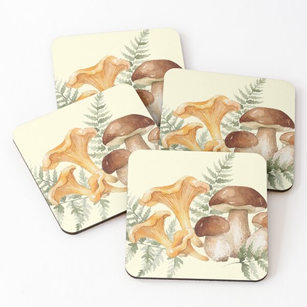 Item preview, Minimalist Chanterelles & Porcini designed and sold by GrabaHuk.