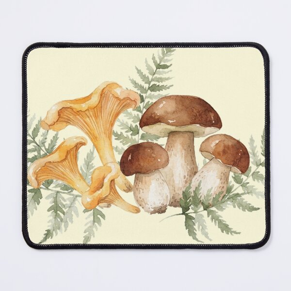 Item preview, Minimalist Chanterelles & Porcini designed and sold by GrabaHuk.