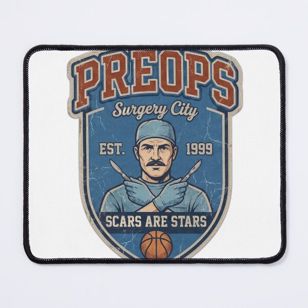 Item preview, Preops Surgery City Vintage Basketball Mascot designed and sold by JBX Design.