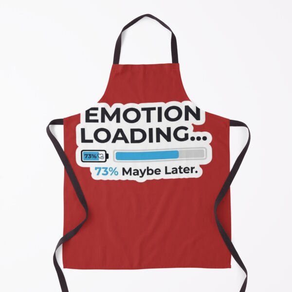 Item preview, Emotion Loading 73% Maybe Later Funny Introvert Procrastination Typography T-Shirt designed and sold by Artbysarmina.