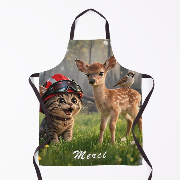 Item preview, Thank you | Firefighter cat & forest animals designed and sold by TitiaDesign.