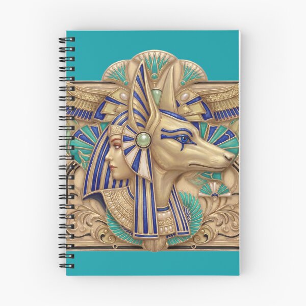 Item preview, Golden Anubis & Egyptian Goddess - Art Deco Dual Profile designed and sold by sunbowjp stadio.