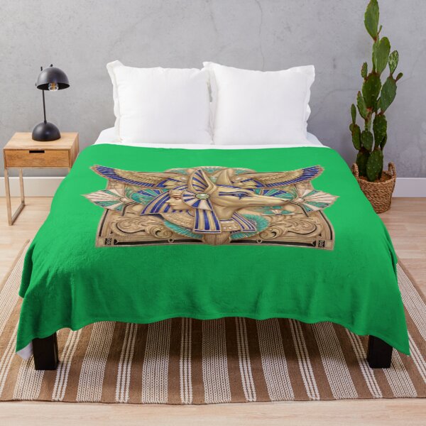 Item preview, Golden Anubis & Egyptian Goddess - Art Deco Dual Profile designed and sold by sunbowjp stadio.
