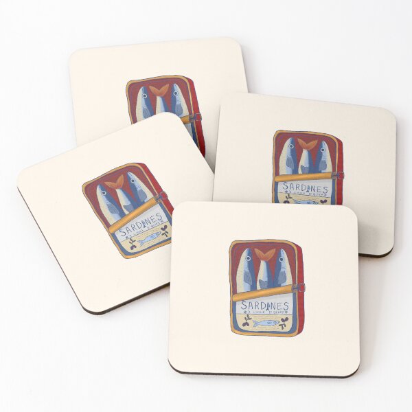 Item preview, Retro Sardine Tin Vintage Coastal Food Art designed and sold by Pop & Punch.