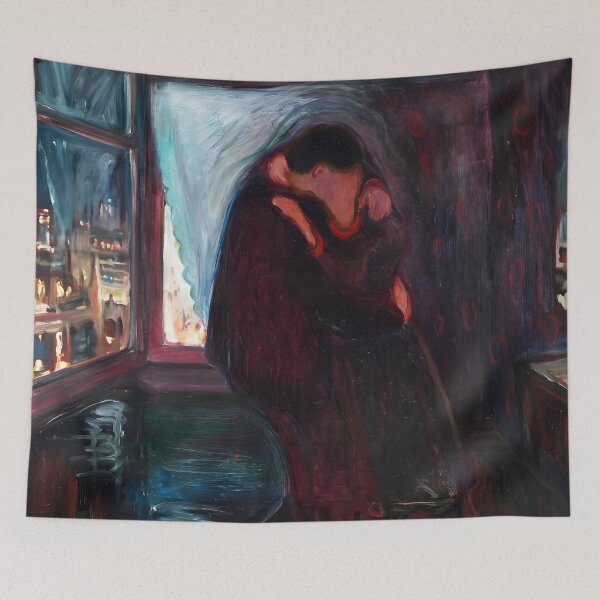 Item preview, The Kiss by Edvard Munch designed and sold by Erlin Rudho.