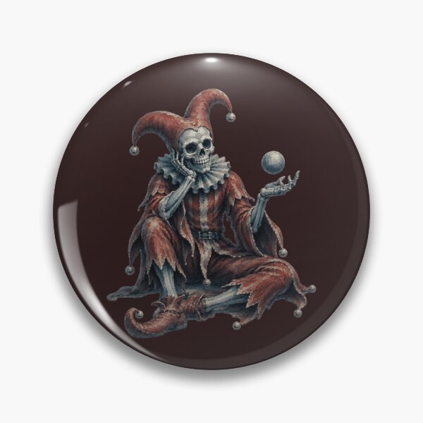 Item preview, Medieval Jester Skull Juggling Orb  Gothic Skeleton Fool | Dark Fantasy Memento Mori designed and sold by ZOHRR.