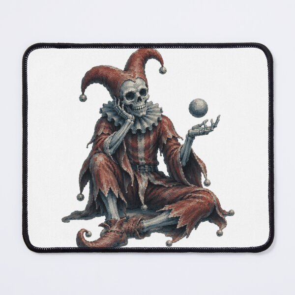 Item preview, Medieval Jester Skull Juggling Orb  Gothic Skeleton Fool | Dark Fantasy Memento Mori designed and sold by ZOHRR.