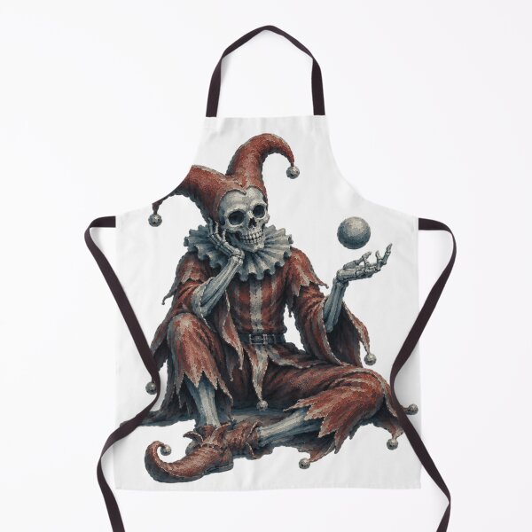 Item preview, Medieval Jester Skull Juggling Orb Gothic Skeleton Fool | Dark Fantasy Memento Mori designed and sold by ZOHRR.