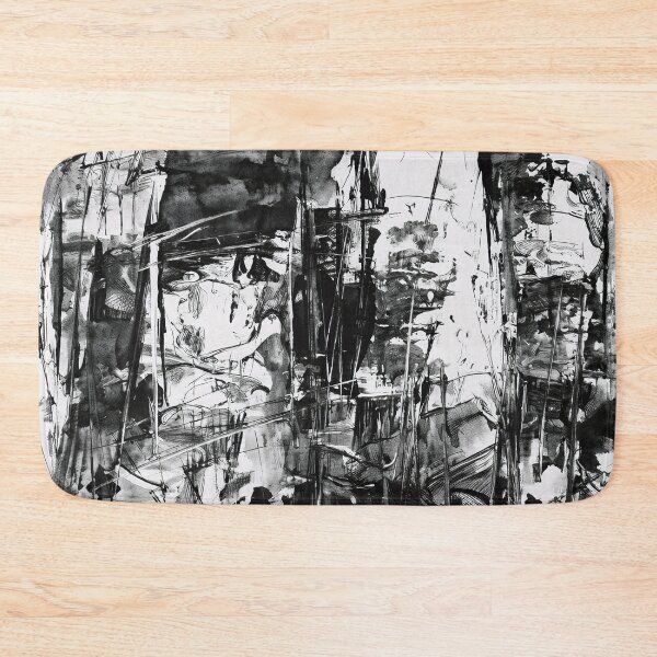 Item preview, Abstract Forest in Black and White designed and sold by tomorrowsart.