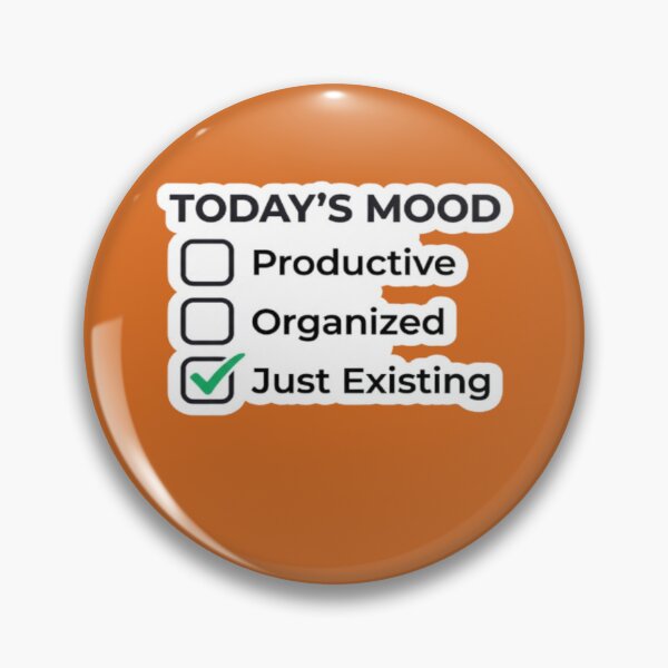 Item preview, Today's Mood Just Existing Funny Introvert Checklist Typography T-Shirt designed and sold by Artbysarmina.
