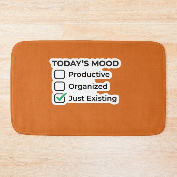 Item preview, Today's Mood Just Existing Funny Introvert Checklist Typography T-Shirt designed and sold by Artbysarmina.