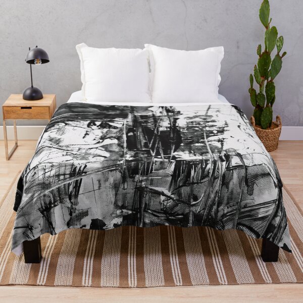Item preview, Abstract Forest in Black and White designed and sold by tomorrowsart.