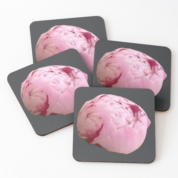 Item preview, Luxe Statement Pink Peony Bud with Crimson Detail designed and sold by BalkanBloom.