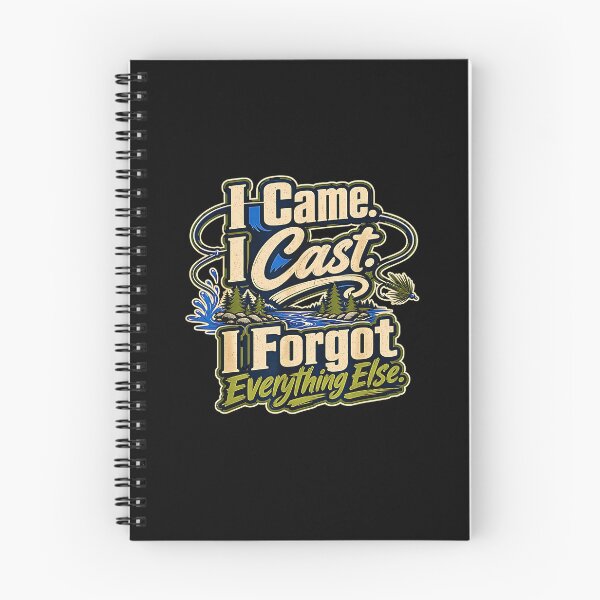 Item preview, I Came I Cast I Forgot Everything Else Funny Fly Fishing Design designed and sold by Rahamkshop.