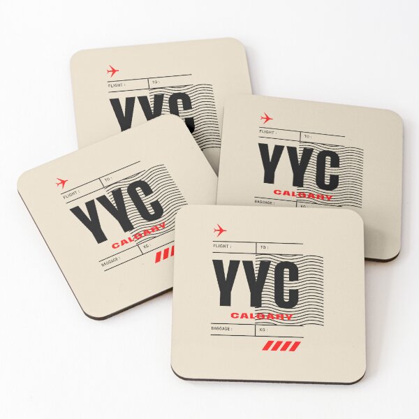 Item preview, CALGARY YYC • BOLD CANADIAN AIRPORT TAG DESIGN designed and sold by VoglR.