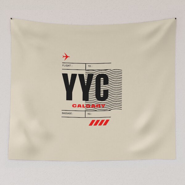 Item preview, CALGARY YYC • BOLD CANADIAN AIRPORT TAG DESIGN designed and sold by VoglR.