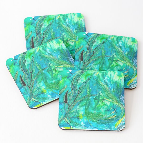 Item preview, A Green Forest Nature Dream Watercolor Painted and Mixed Media designed and sold by BOKEbyTC.