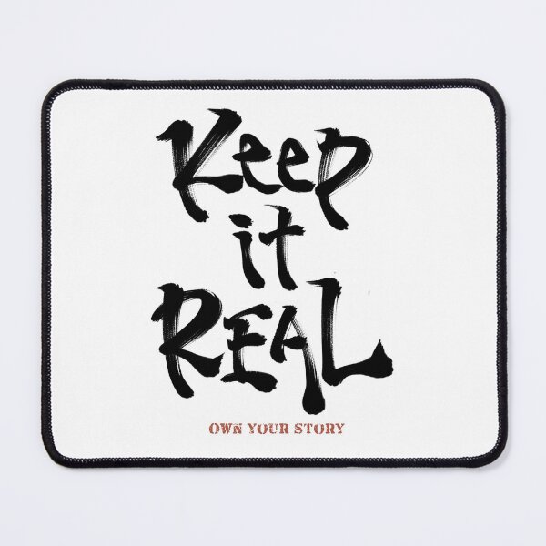 Item preview, Keep It Real - Own Your Story Japanese Calligraphy Typography designed and sold by Necokite.