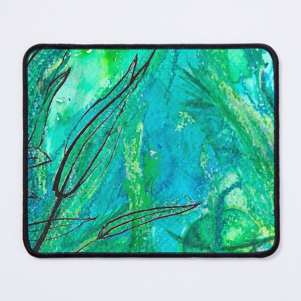 Item preview, A Green Forest Nature Dream Watercolor Painted and Mixed Media designed and sold by BOKEbyTC.