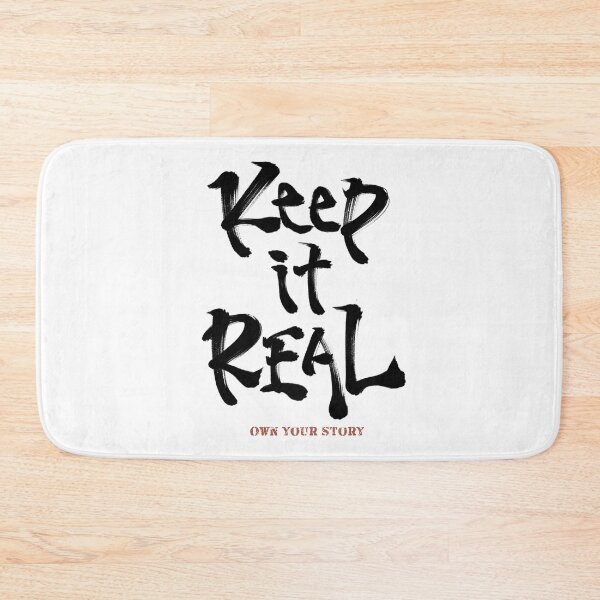 Item preview, Keep It Real - Own Your Story Japanese Calligraphy Typography designed and sold by Necokite.